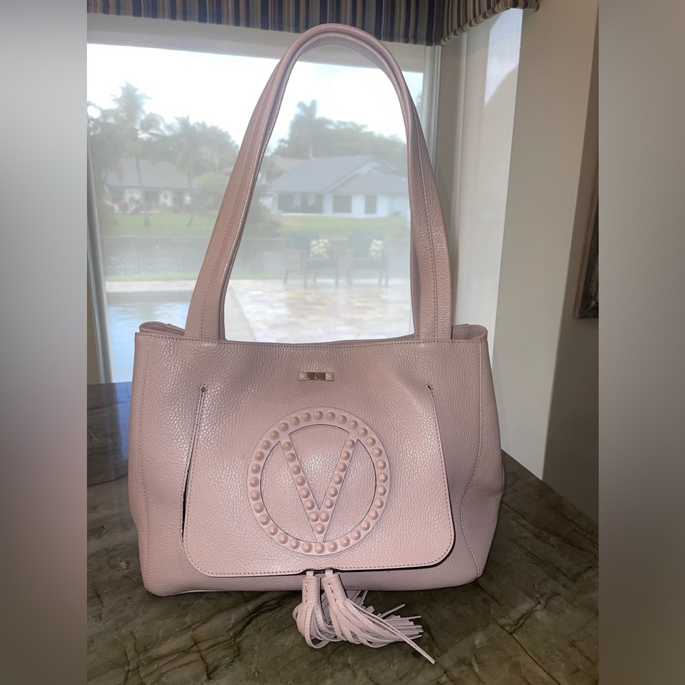Valentino Stud Shoulder Bag with Tassles